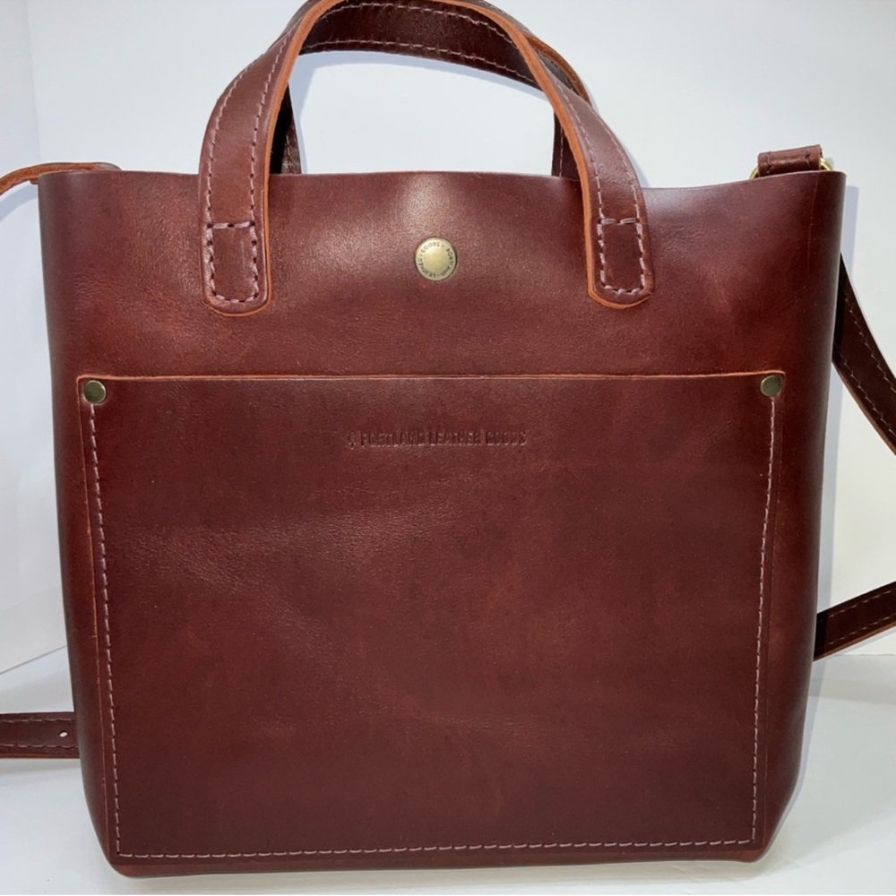 Portland Mini Classic Brown Leather Tote Bag